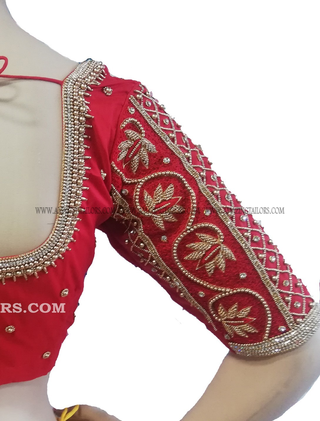 Aari Work Blouse - Bridal Blouse - Embroidery Work - Maggam Work ...