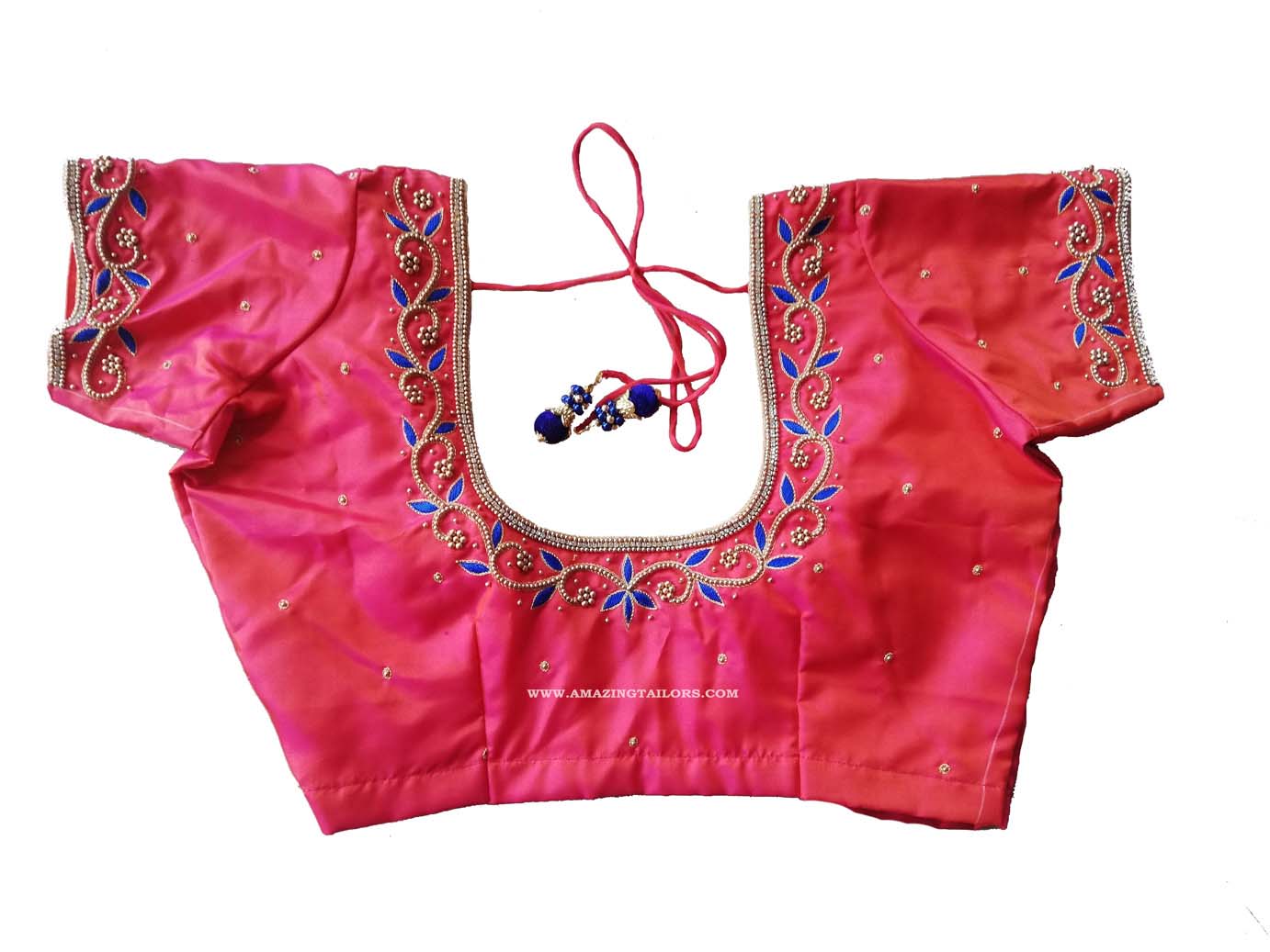 Aari Work Blouse - Bridal Blouse - Embroidery Work - Maggam Work ...